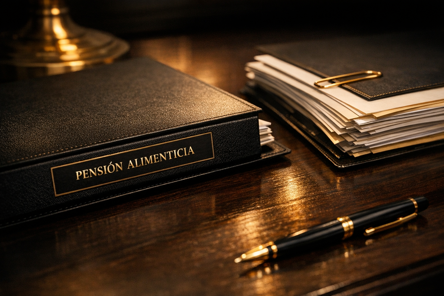 Carpeta y documentos para trámite legal